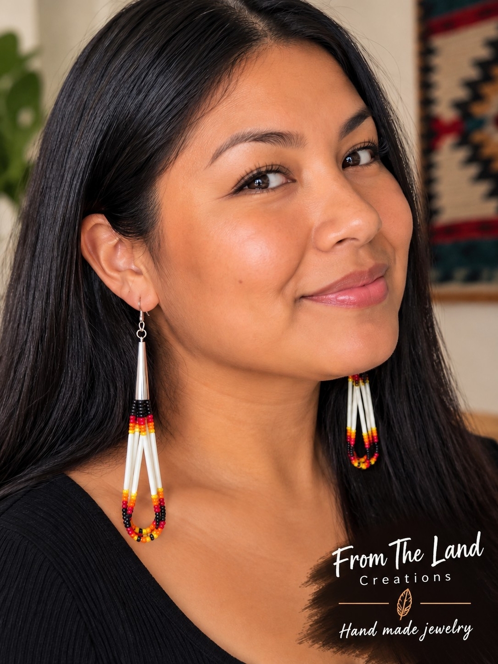 Indigenous handmade beaded Earrings